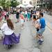 A group learns to dance as Reuven AnafShalom teaches  a contra dance workshop at Dancing in the Streets in downtown Ann Arbor, Sunday, Sept. 1.
Courtney Sacco I AnnArbor.com   